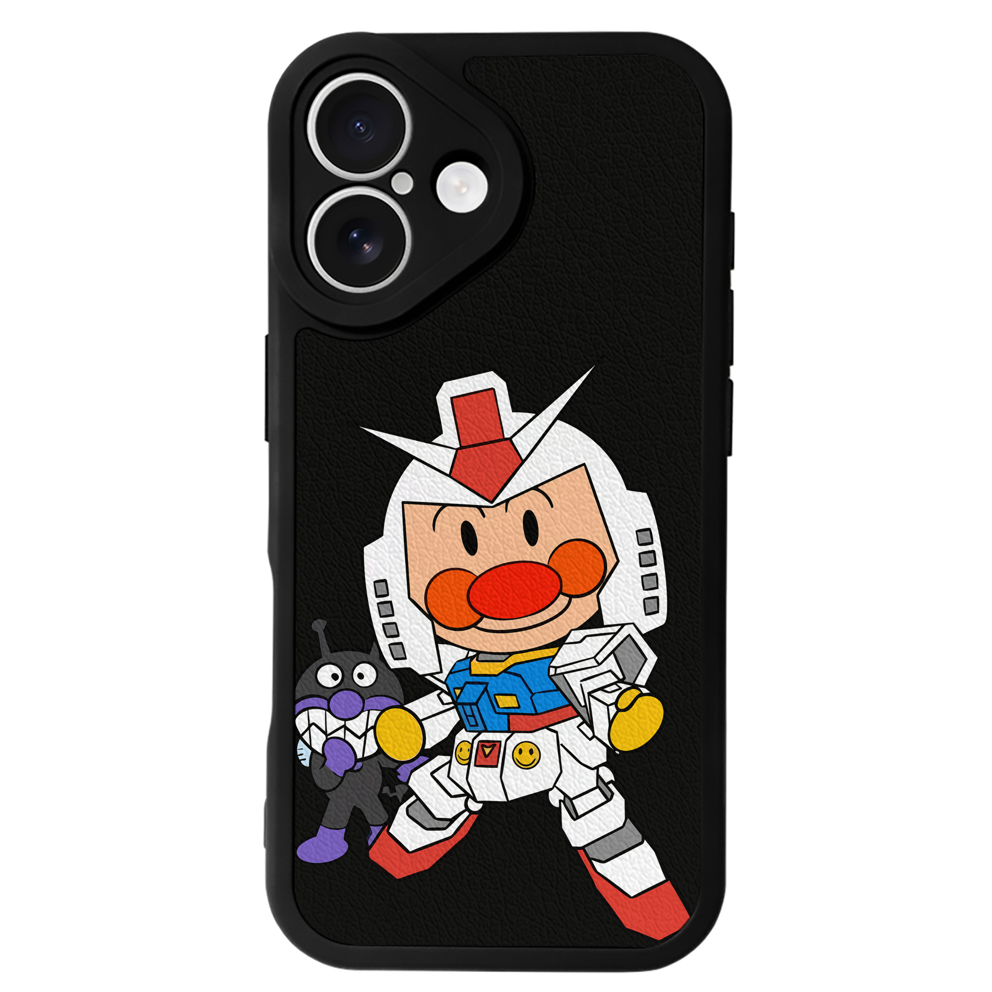 （画像用） アンパンマン Anpanman 【iPhone 16シリーズ対応】シリコンスマホケース（レザー調） 材質：シリコン